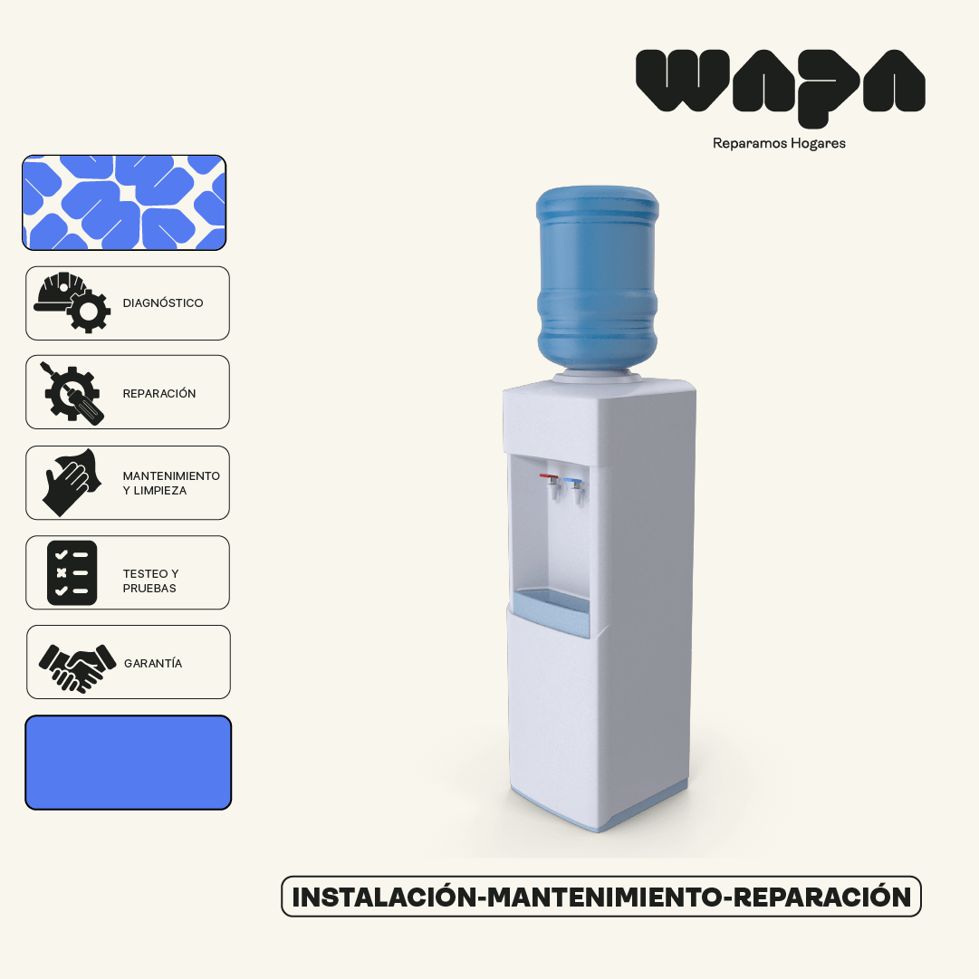 Reparación y Mantenimiento de dispensadores de agua a domicilio