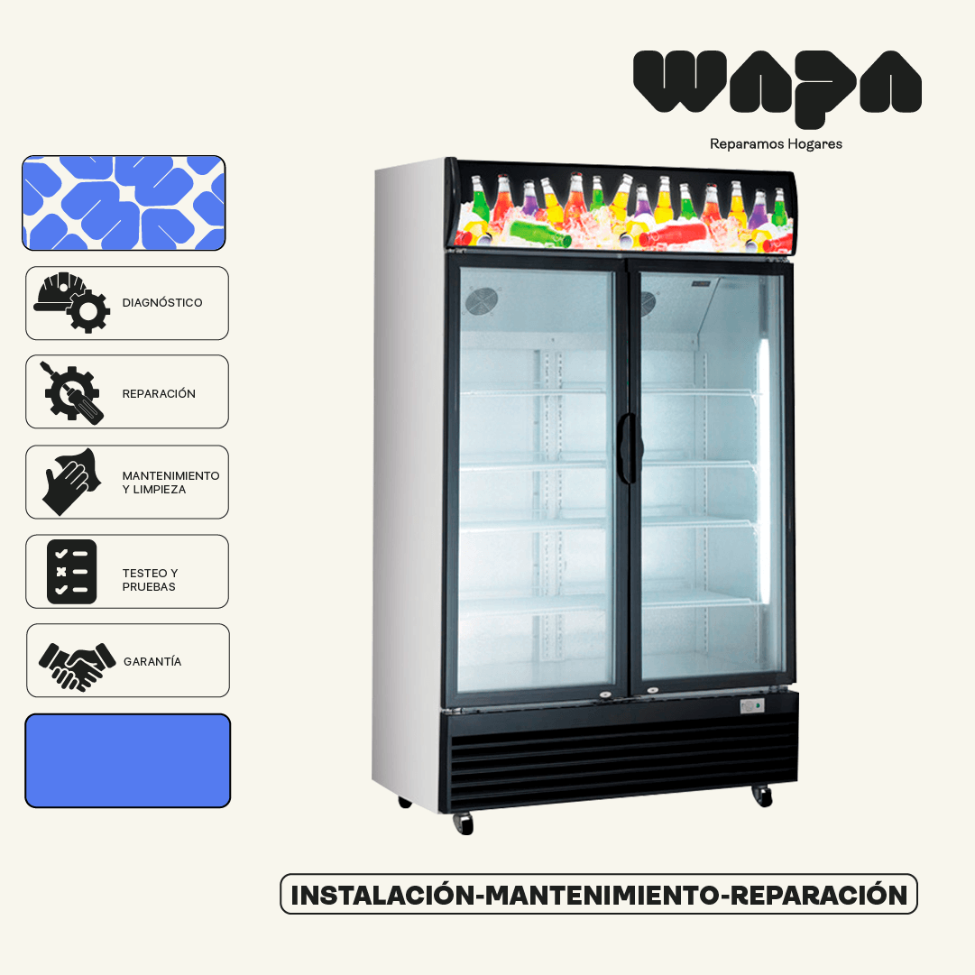 Reparación y mantenimiento de refrigerador de bebidas en Medellin
