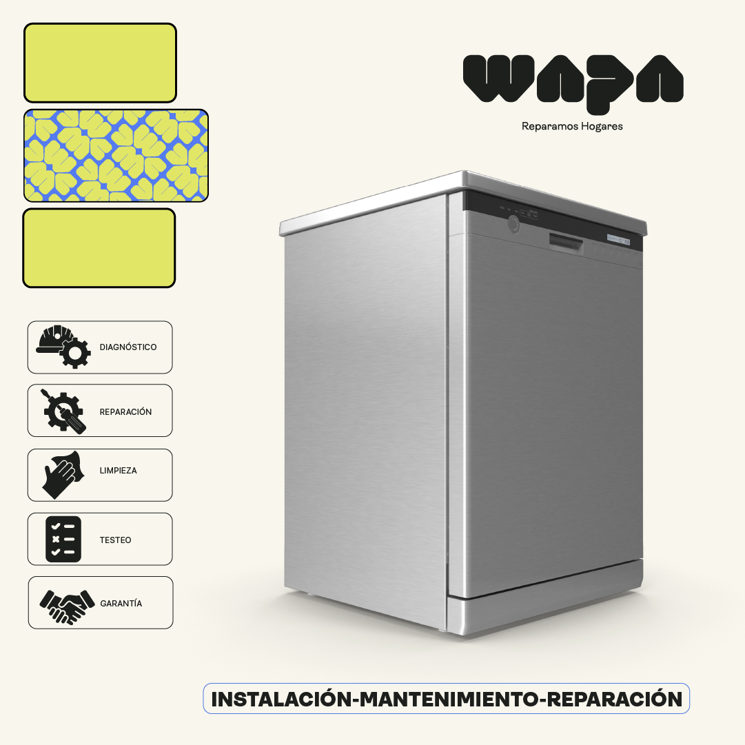 En Wapa Reparamos Hogares reparamos lavavajillas a domicilio con técnicos calificados en Medellín
